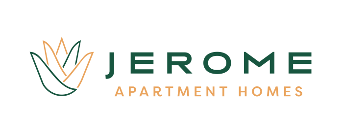 the logo for jermome apartment homes at The Jerome